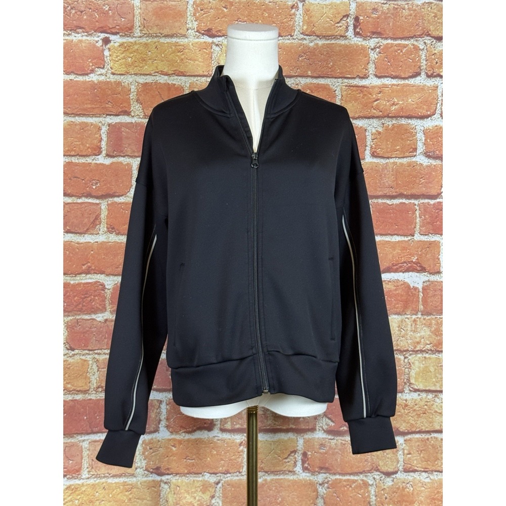 Zella Women's Black Full Zip Lightweight Track Jacket Size Small Jogger